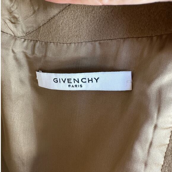 Givenchy Camel Tan Wool & Cashmere Blend Color Block Overcoat 48 / XXL - Picture 8 of 15
